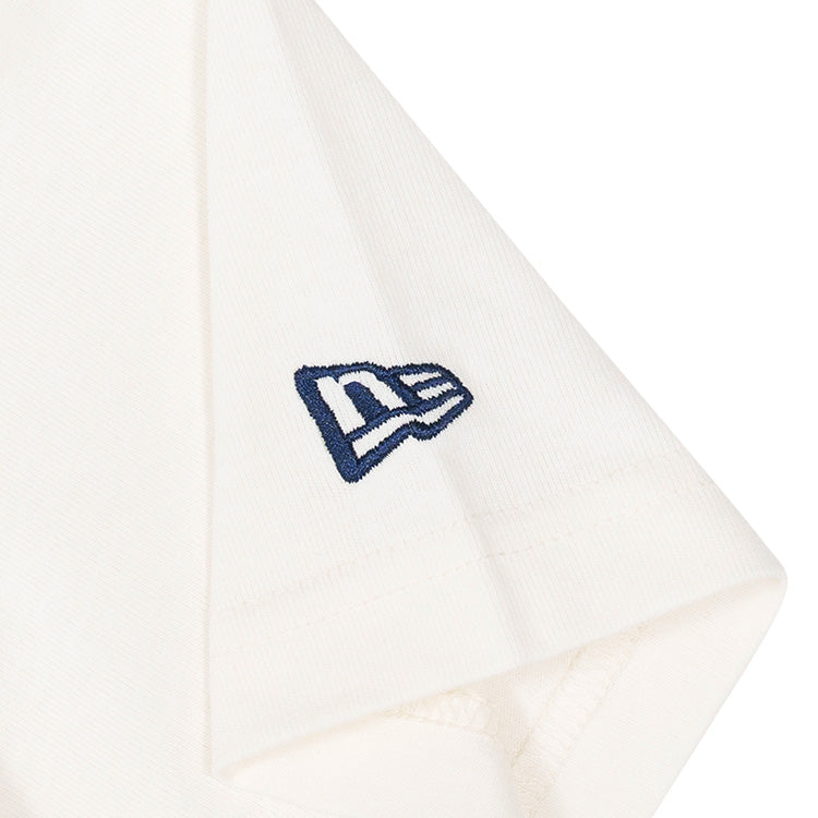 New Era Vacation Club Ivory Short Sleeve Crop Top Women T-Shirt