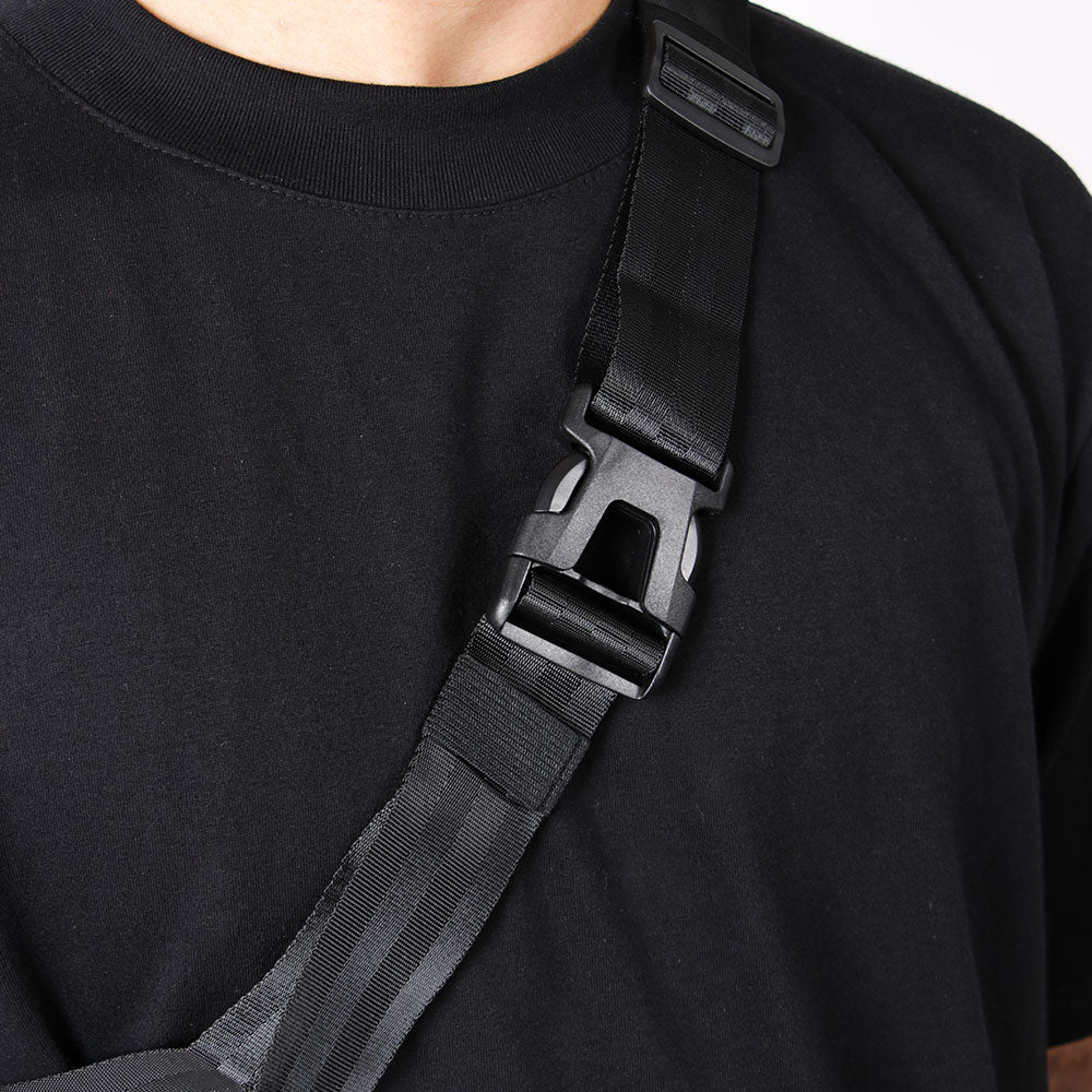 New Era Logo Dark 90s Black Waist Bag