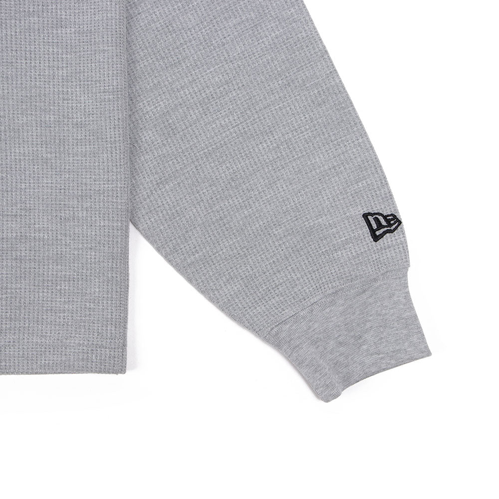 New Era Waffle Heather Grey Long Sleeve T-Shirt
