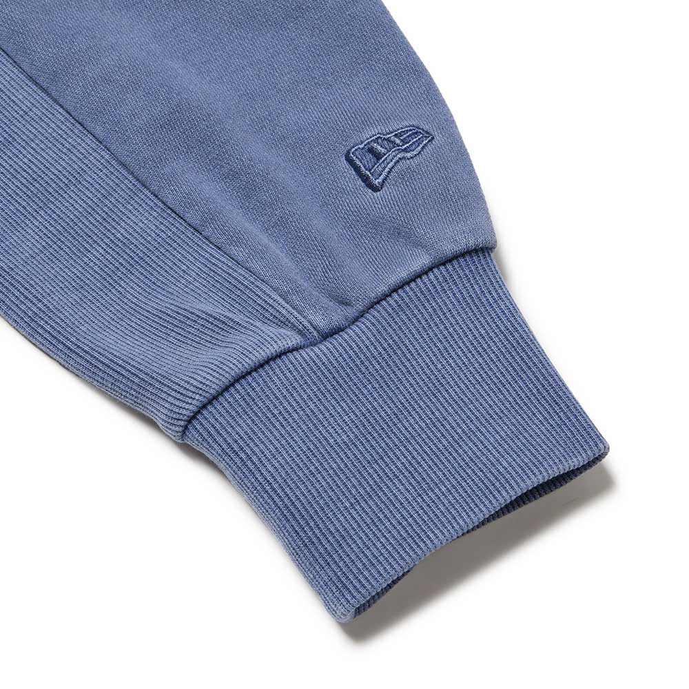 New Era Wordmark Garment Dye Blue Crewneck Sweatshirt