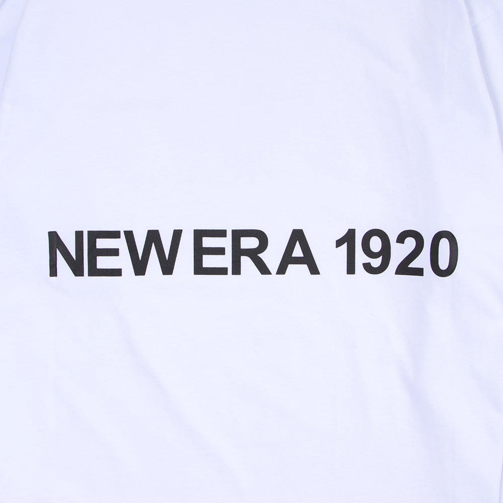 New Era 1920 White Oversized Long Sleeve T-Shirt