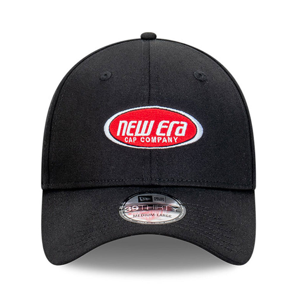 New Era Capsule Logo Black 39THIRTY Stretch Adjustable Cap