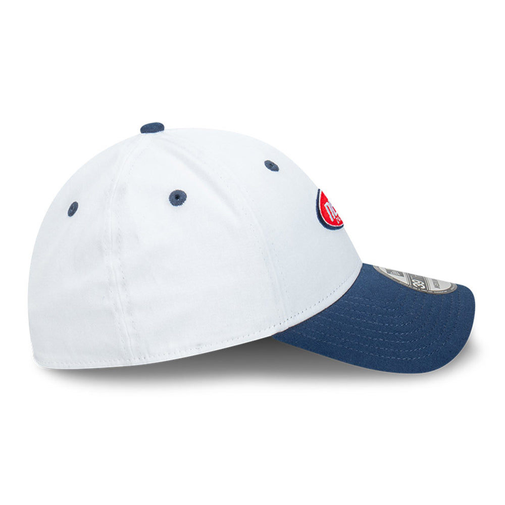 New Era Capsule Logo Optic White 39THIRTY Stretch Adjustable Cap