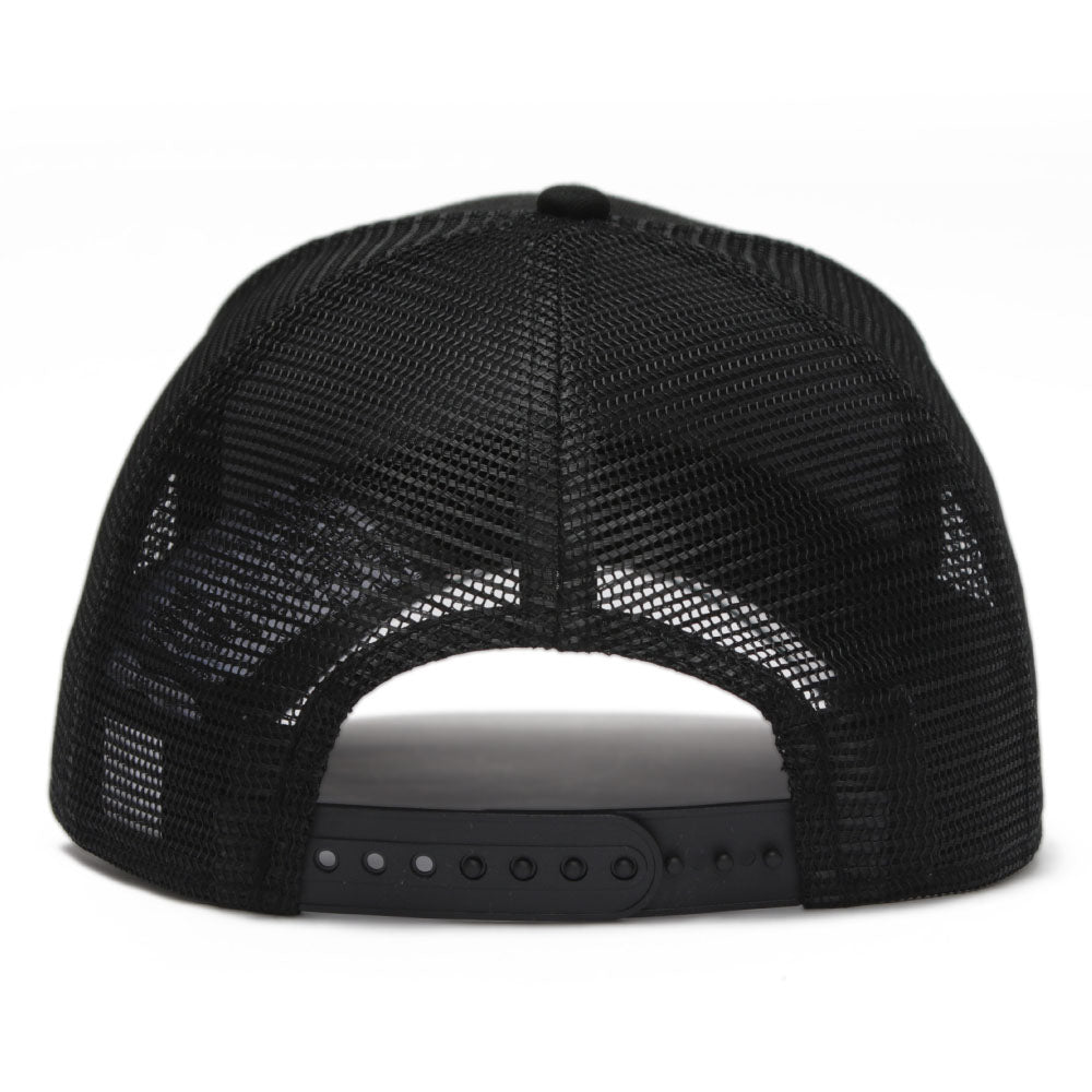 New Era Basic Black 9FORTY A-Frame Trucker Snapback Cap (Essential)