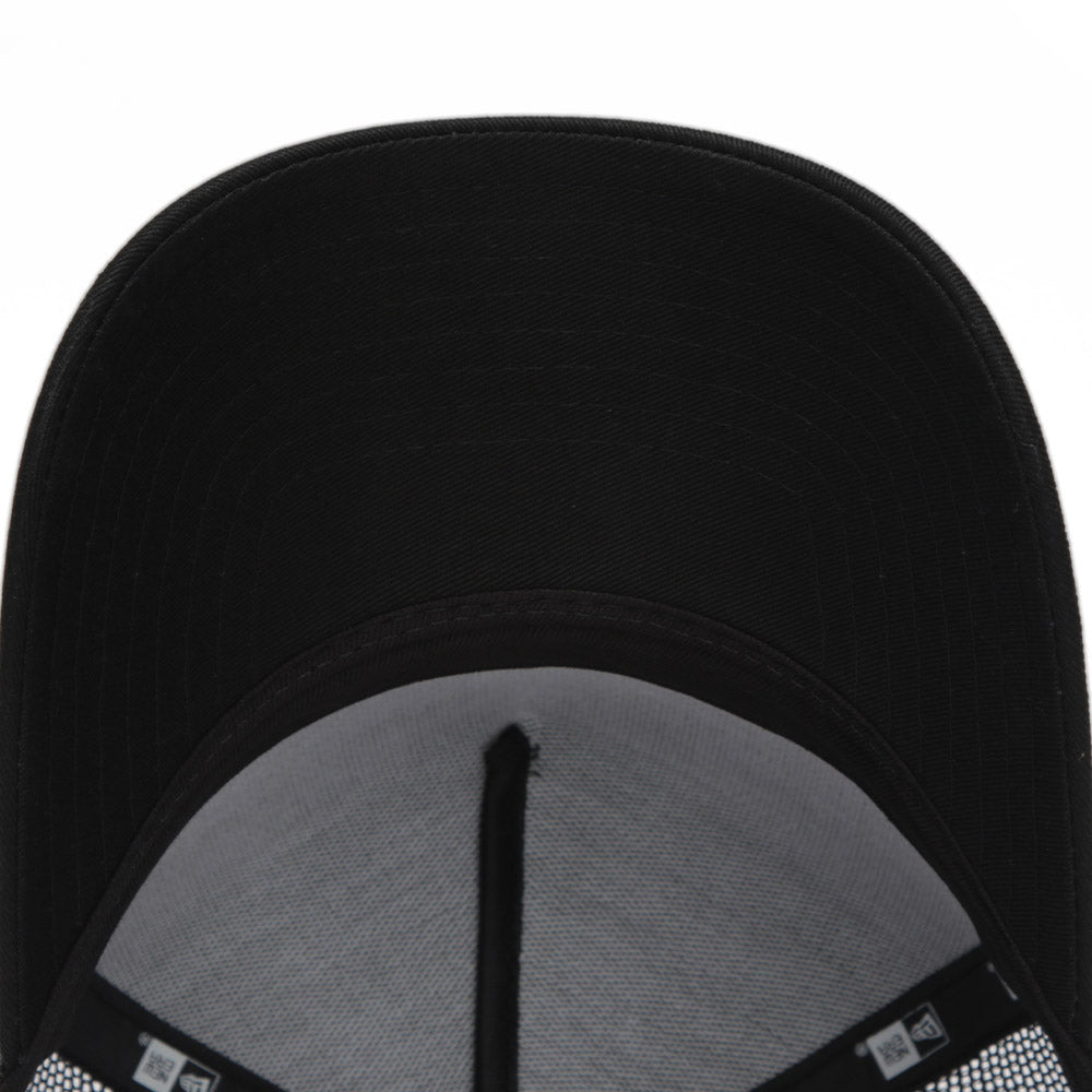 New Era Basic Black 9FORTY A-Frame Trucker Snapback Cap (Essential)