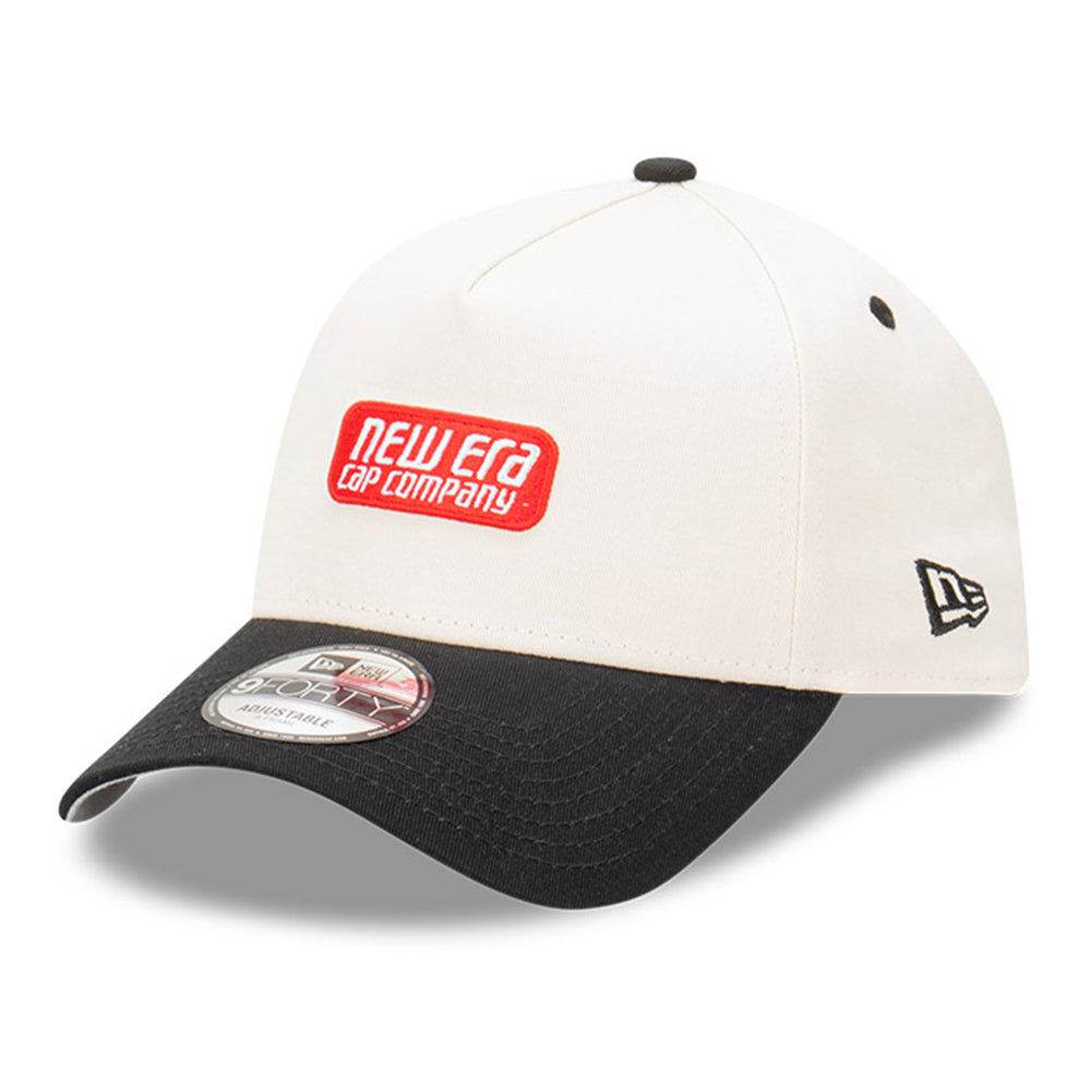 New Era Capsule Logo Chrome White 9FORTY A-Frame Snapback Cap