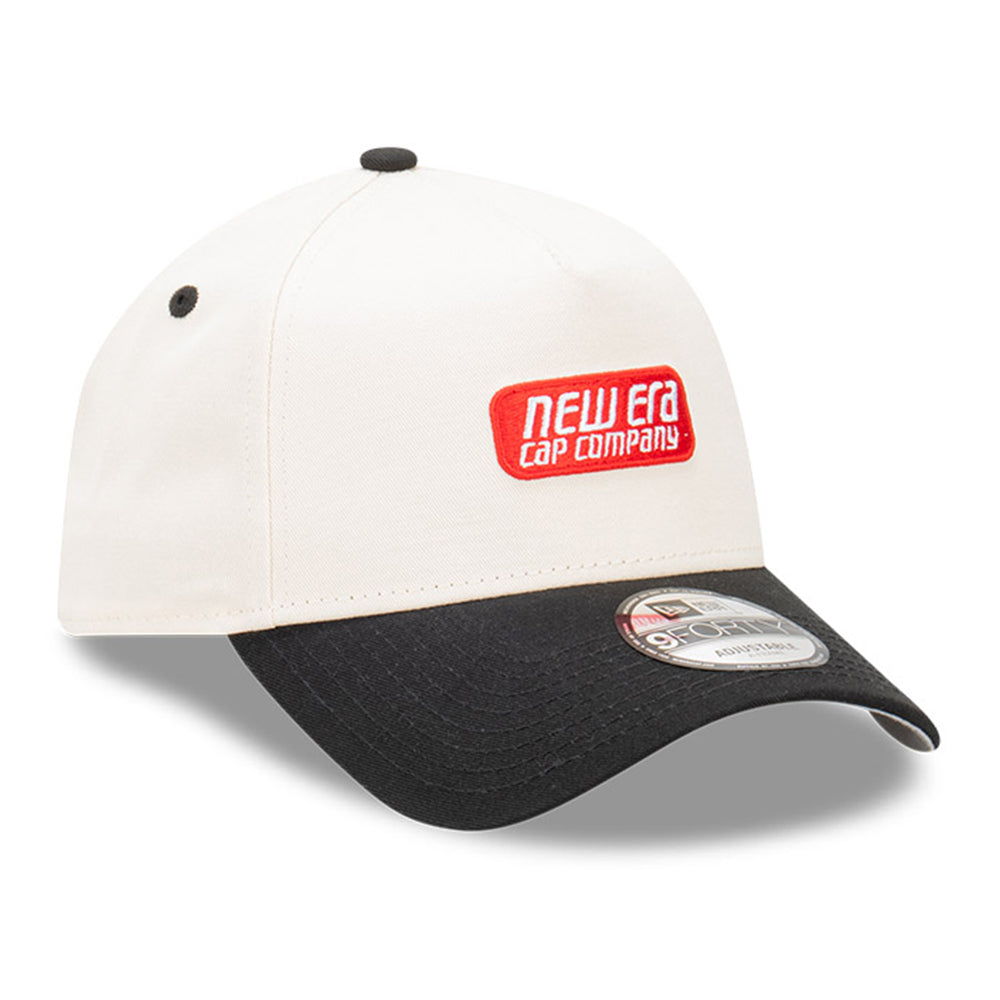 New Era Capsule Logo Chrome White 9FORTY A-Frame Snapback Cap