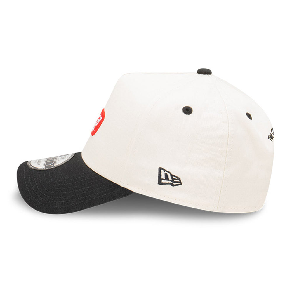 New Era Capsule Logo Chrome White 9FORTY A-Frame Snapback Cap