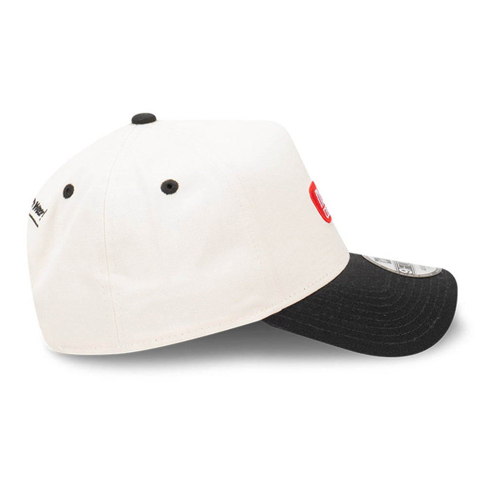 New Era Capsule Logo Chrome White 9FORTY A-Frame Snapback Cap