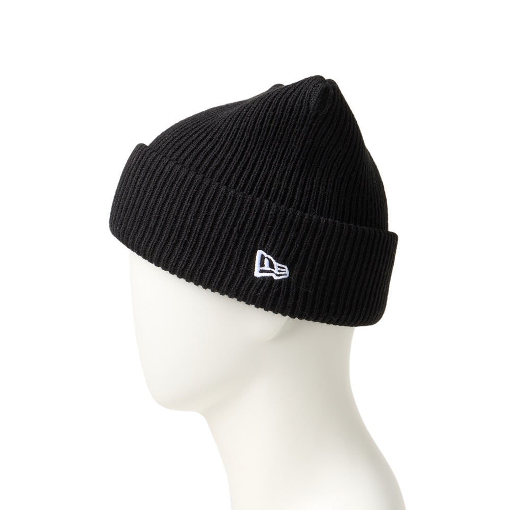 New Era Black Square Rib Knit Beanie