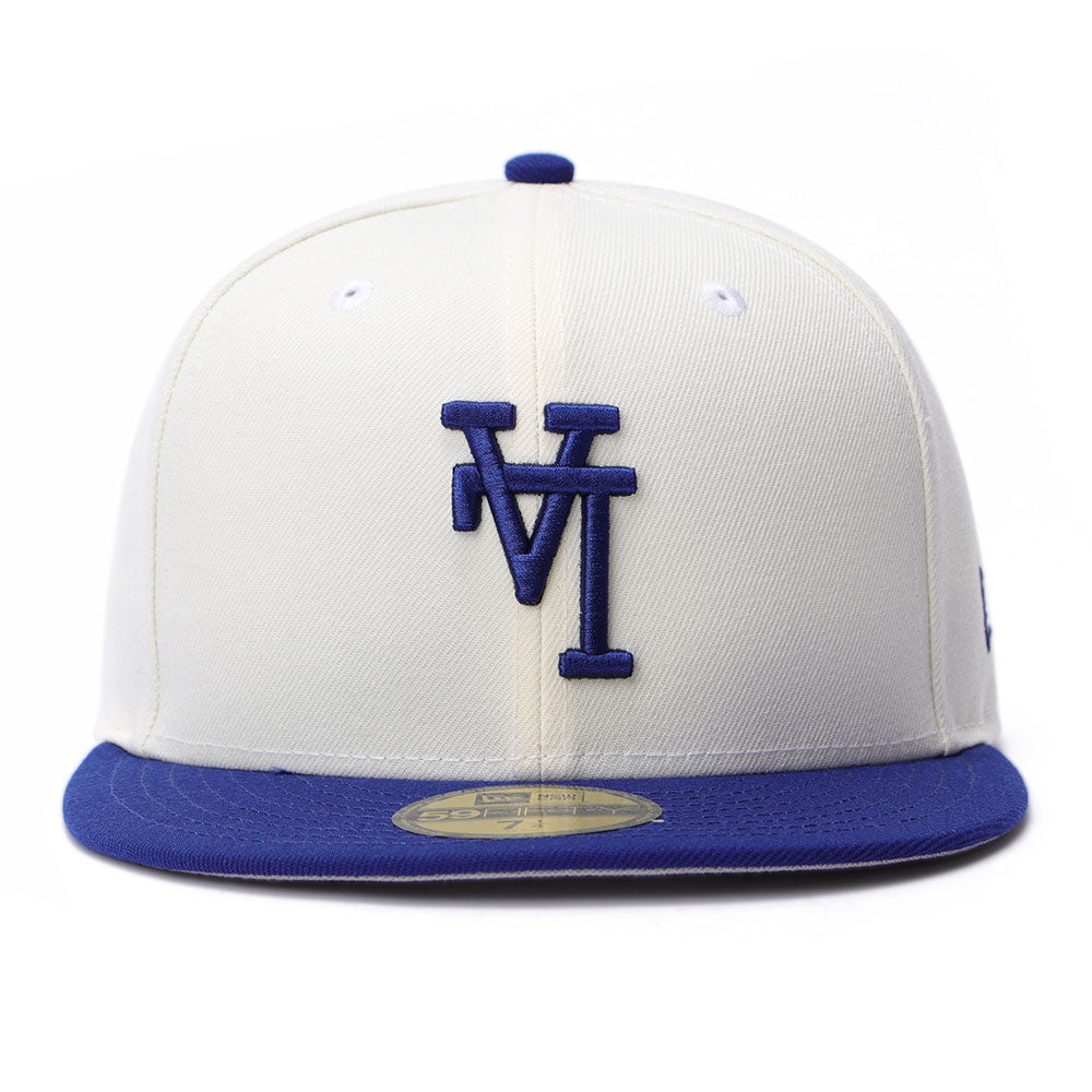 New Era Los Angeles Dodgers Upside Down Dark Royal 59FIFTY Fitted Cap