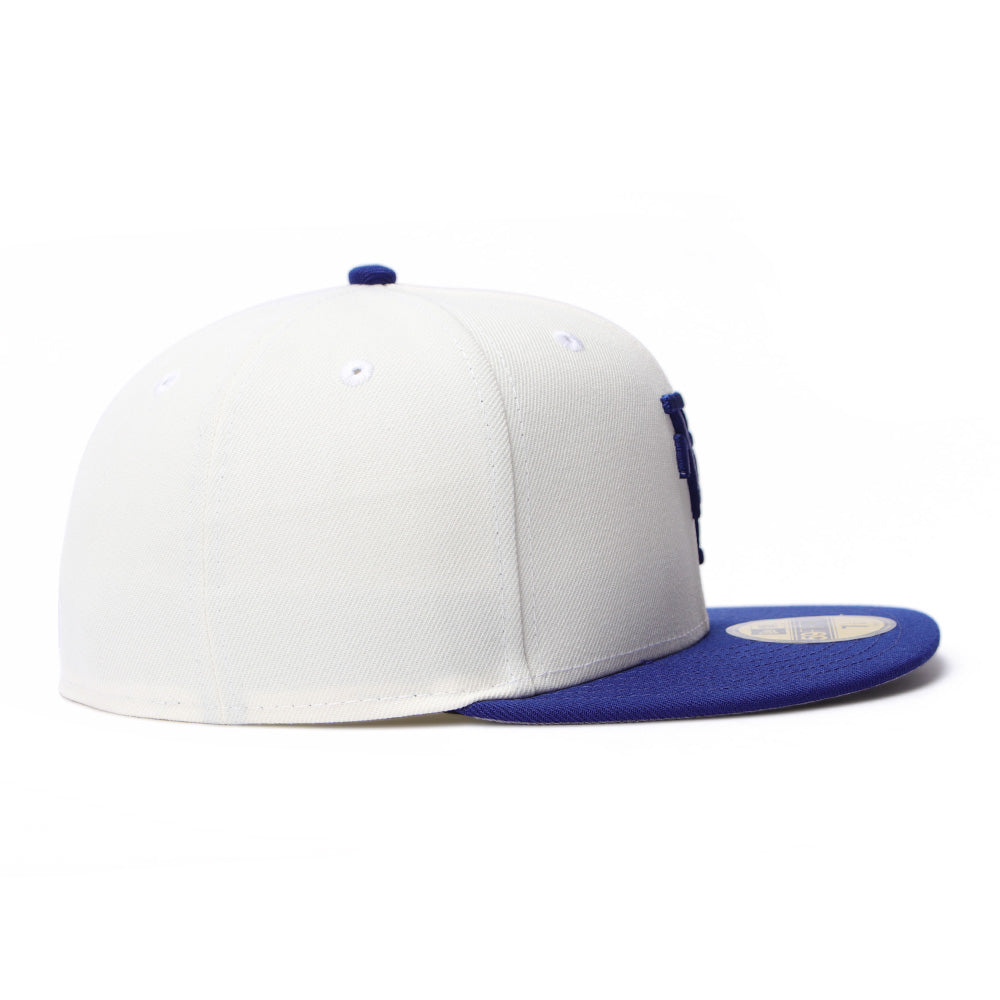New Era Los Angeles Dodgers Upside Down Dark Royal 59FIFTY Fitted Cap