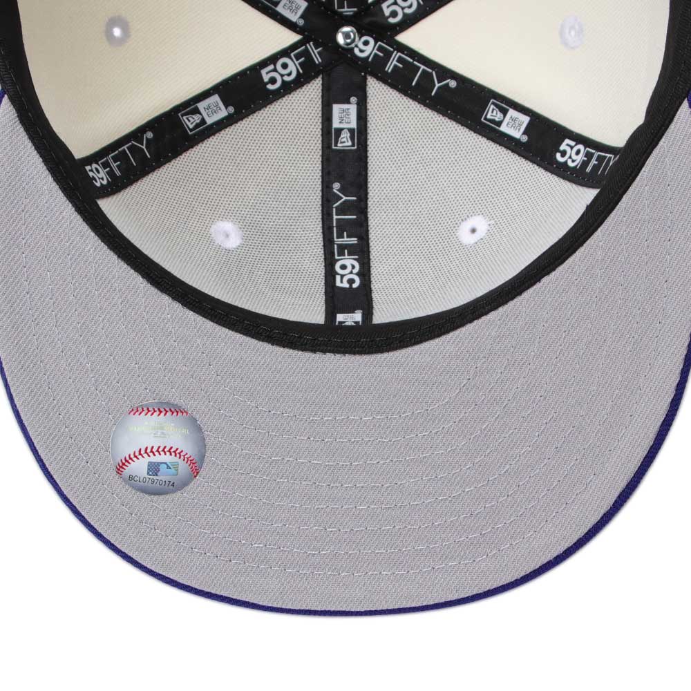 New Era Los Angeles Dodgers Upside Down Dark Royal 59FIFTY Fitted Cap