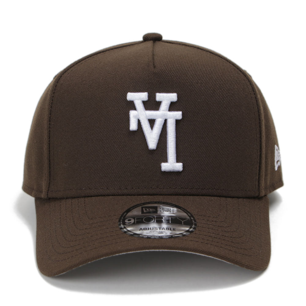 New Era Los Angeles Dodgers UPSIDE DOWN Walnut 9FORTY A-Frame Snapback Cap