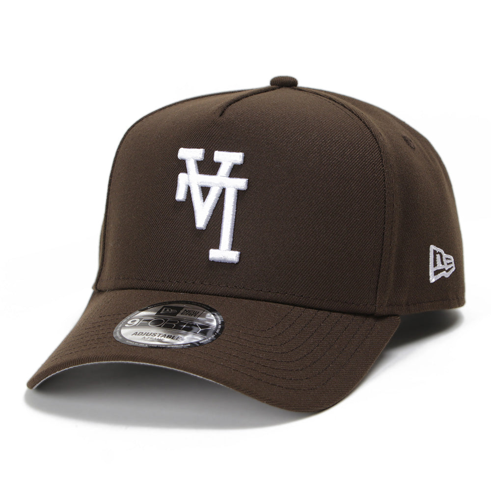 New Era Los Angeles Dodgers UPSIDE DOWN Walnut 9FORTY A-Frame Snapback Cap