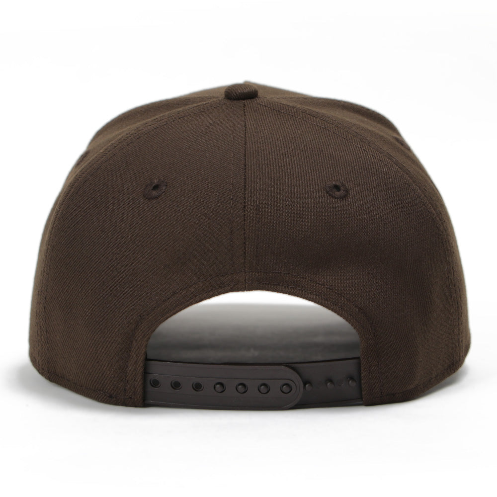 New Era Los Angeles Dodgers UPSIDE DOWN Walnut 9FORTY A-Frame Snapback Cap