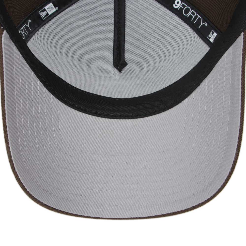 New Era Los Angeles Dodgers UPSIDE DOWN Walnut 9FORTY A-Frame Snapback Cap