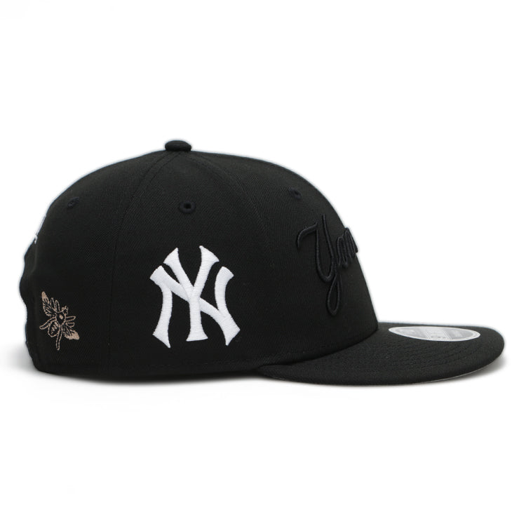 New York Yankees MLB FELT Black 9FIFTY Retro Crown Low Profile Adjustable Cap