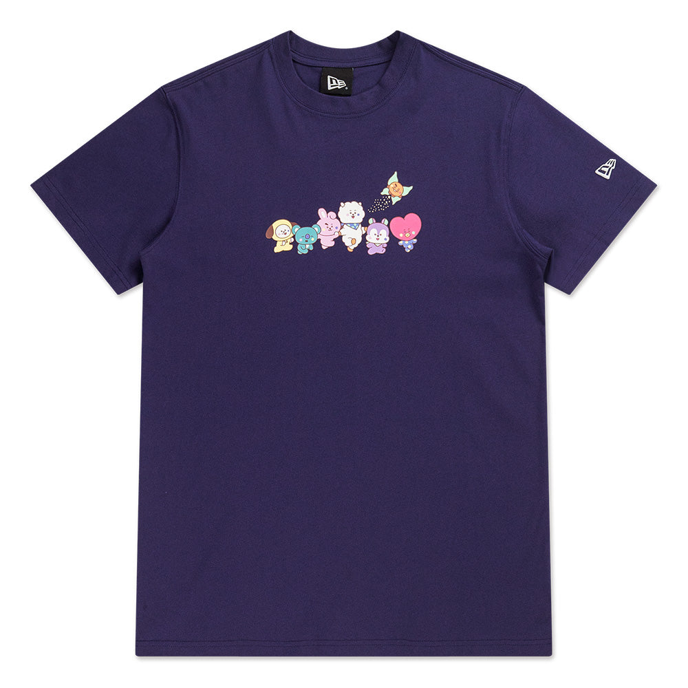 New Era x BT21 The Journey Forever 7 Purple Short Sleeve T-Shirt