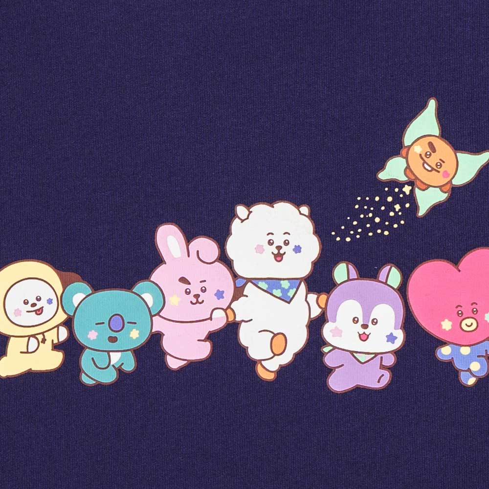 New Era x BT21 The Journey Forever 7 Purple Short Sleeve T-Shirt