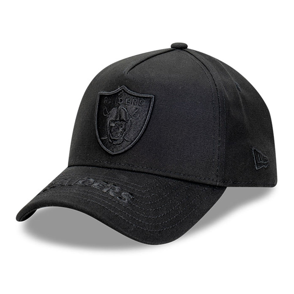 New Era Las Vegas Raiders NFL Tonal Visor Hit Black 9FORTY A-Frame Adjustable Cap