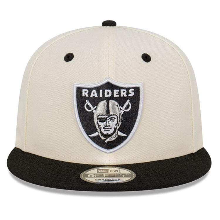 Las Vegas Raiders NFL Two Tone Chrome White 9FIFTY Adjustable Cap