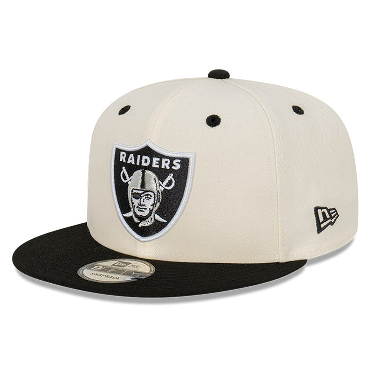 Las Vegas Raiders NFL Two Tone Chrome White 9FIFTY Adjustable Cap