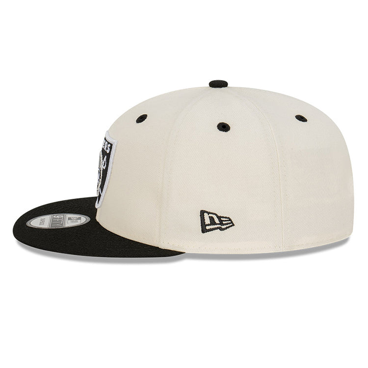 Las Vegas Raiders NFL Two Tone Chrome White 9FIFTY Adjustable Cap