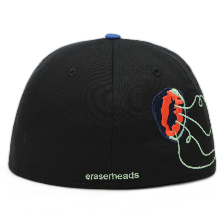 Cutterpillow Eraserheads Glow in the Dark Black Blue 59FIFTY Fitted Cap PH EXCLUSIVE