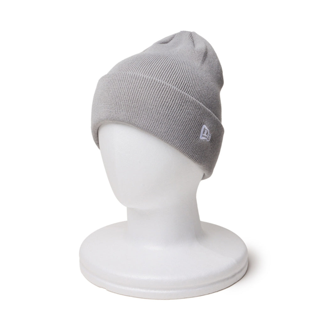 New Era Basic Grey Cuff Knit Beanie