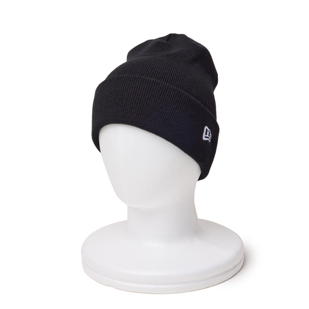 New Era Basic Black Cuff Knit Beanie
