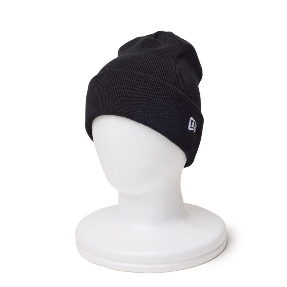 New Era Basic Black Cuff Knit Beanie