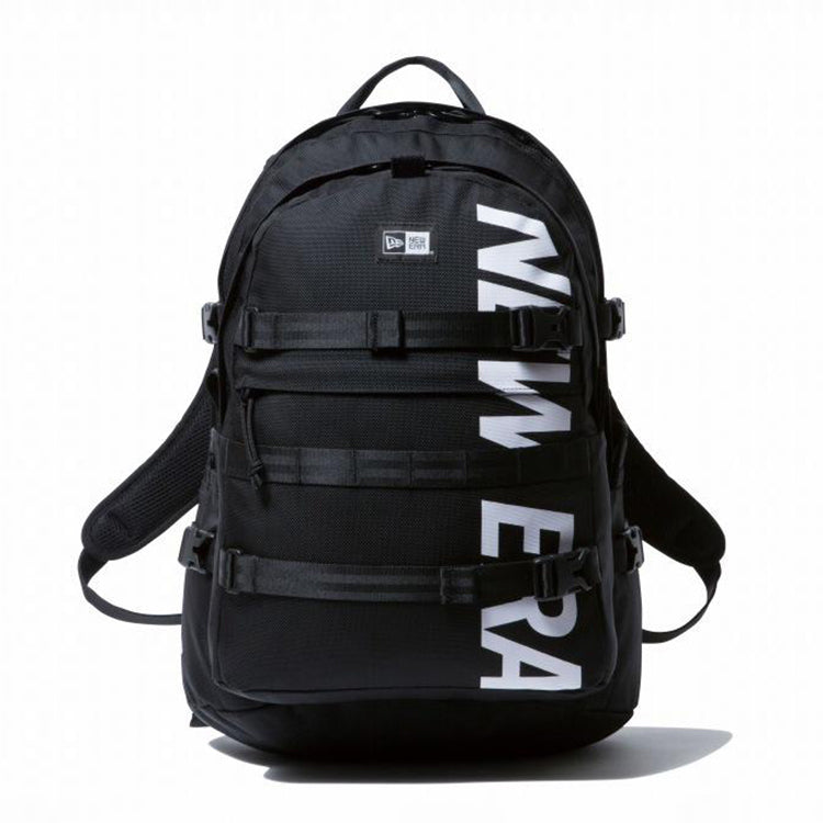 New Era Wordmark White Black Carrier Backpack Bag