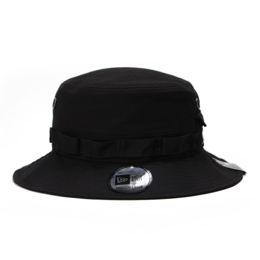 New Era Plain Black Adventure Bucket Hat