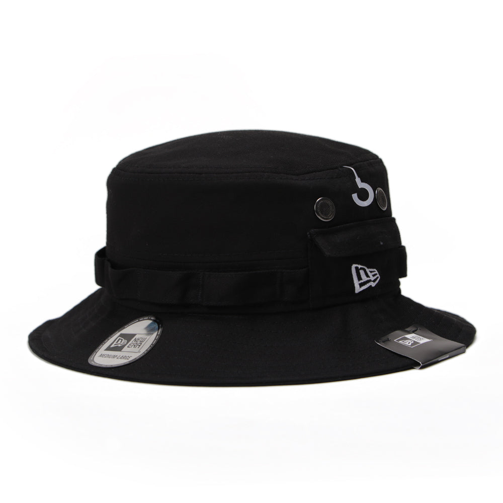 New Era Plain Black Adventure Bucket Hat
