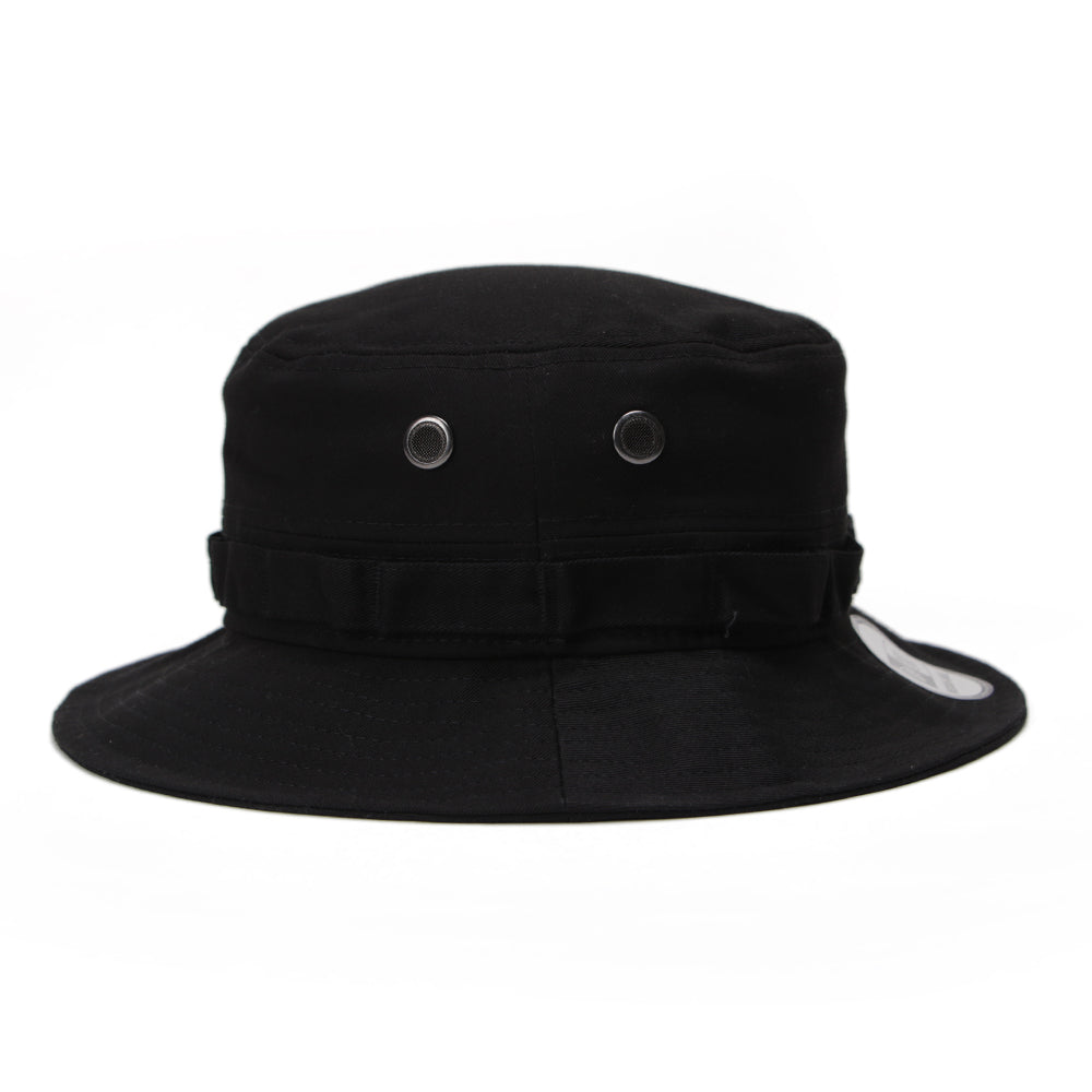 New Era Plain Black Adventure Bucket Hat