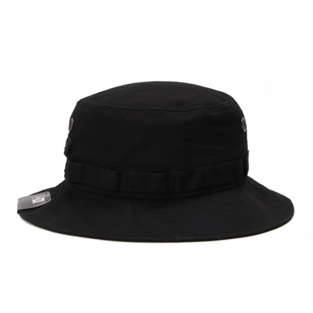 New Era Plain Black Adventure Bucket Hat