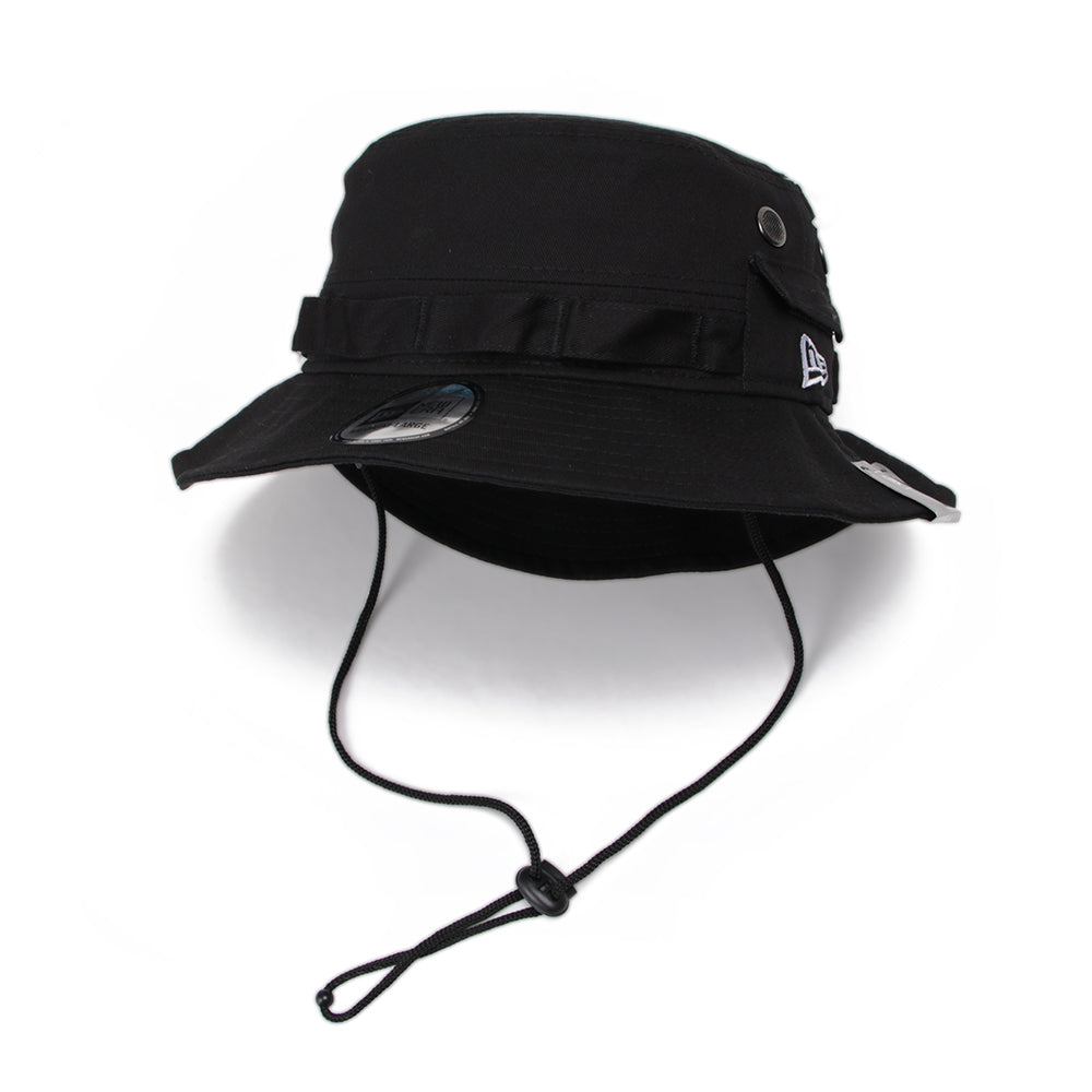 New Era Plain Black Adventure Bucket Hat