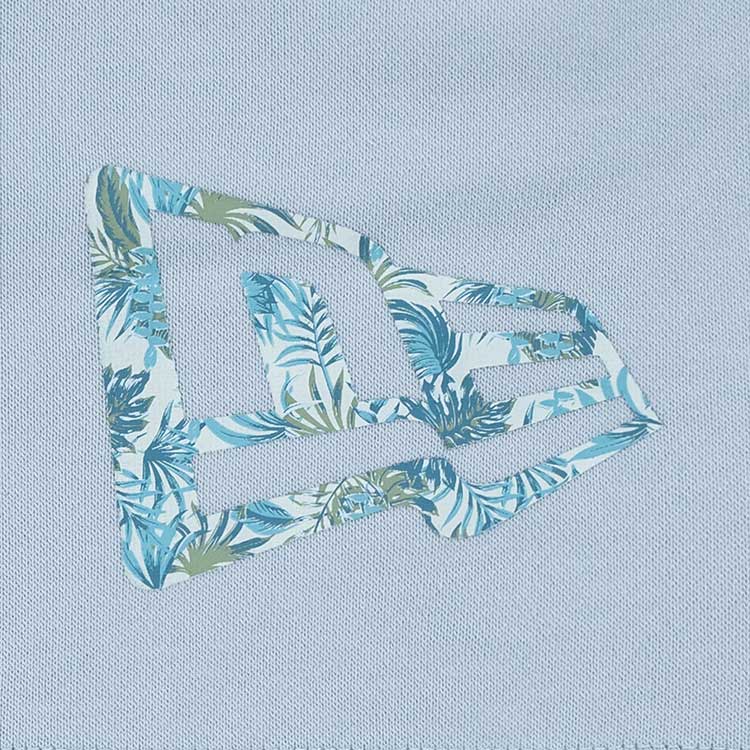 New Era Soft Nature Plants Soft Blue Women Knit Shorts
