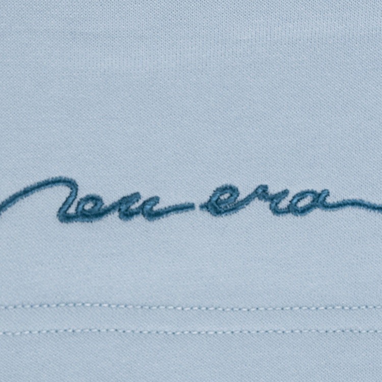 New Era Soft Nature Plants Soft Blue Women Knit Shorts