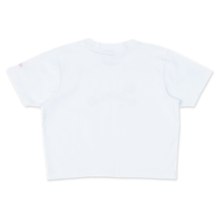 New Era Wordmark Sakura White Women Crop Top T-Shirt