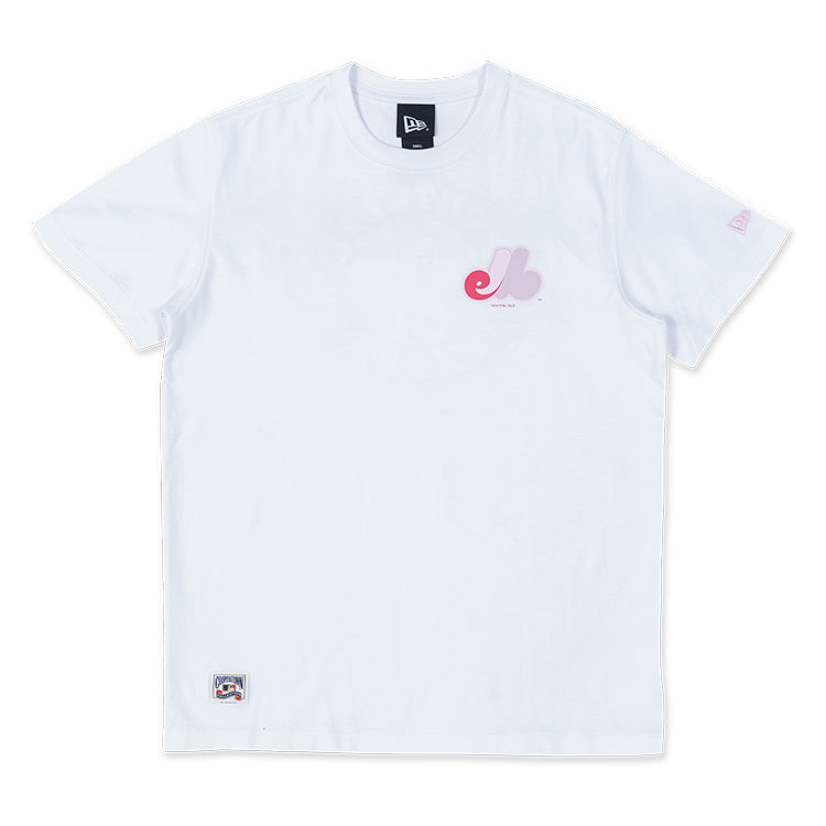 Montreal Expos MLB Sakura White COOLERA Short Sleeve T-Shirt
