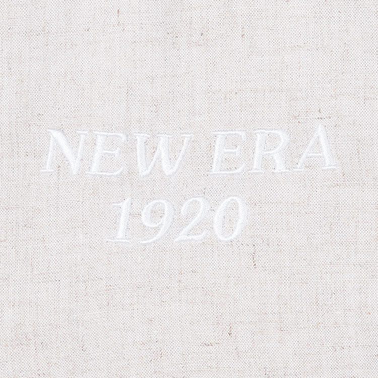 New Era Soft Nature Linen Light Cream Short Sleeve Shirt