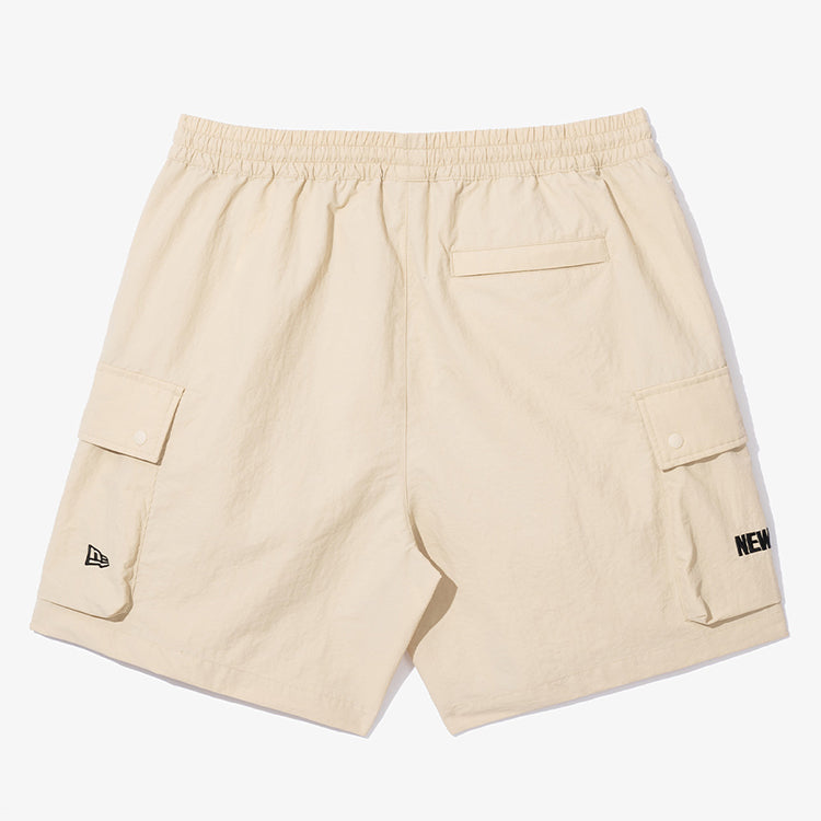 New Era Outdoor Beige Woven Pocket Shorts