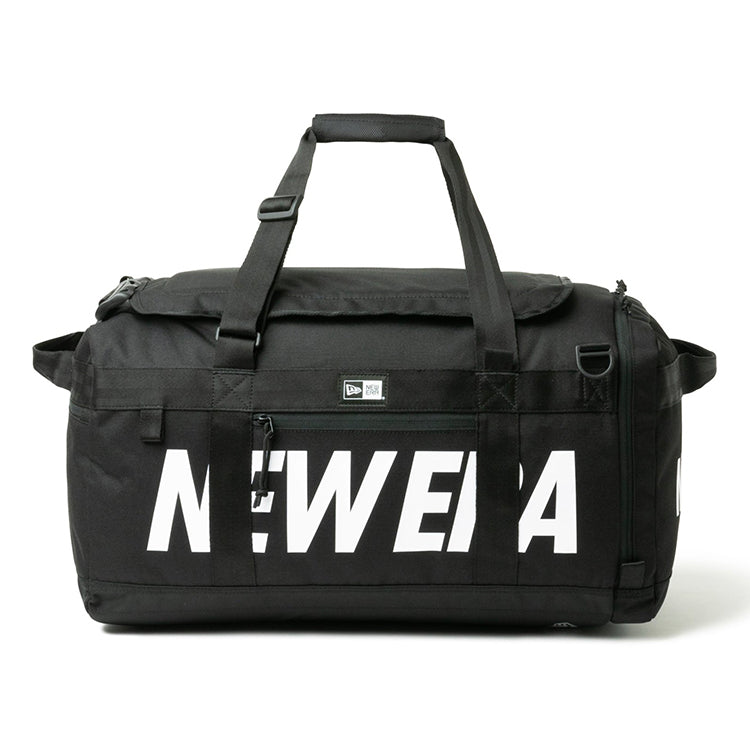 New Era Wordmark Black White Club Duffle Bag
