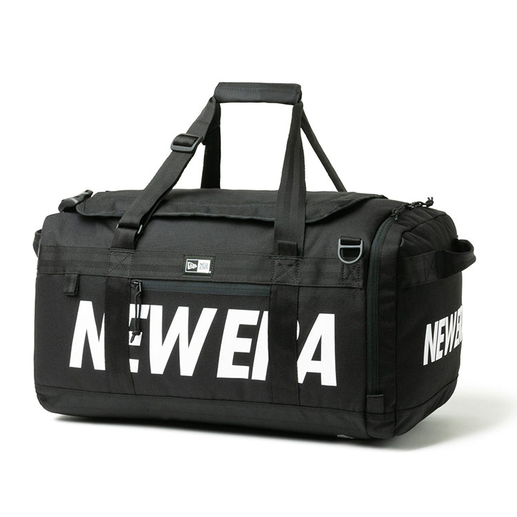 New Era Wordmark Black White Club Duffle Bag