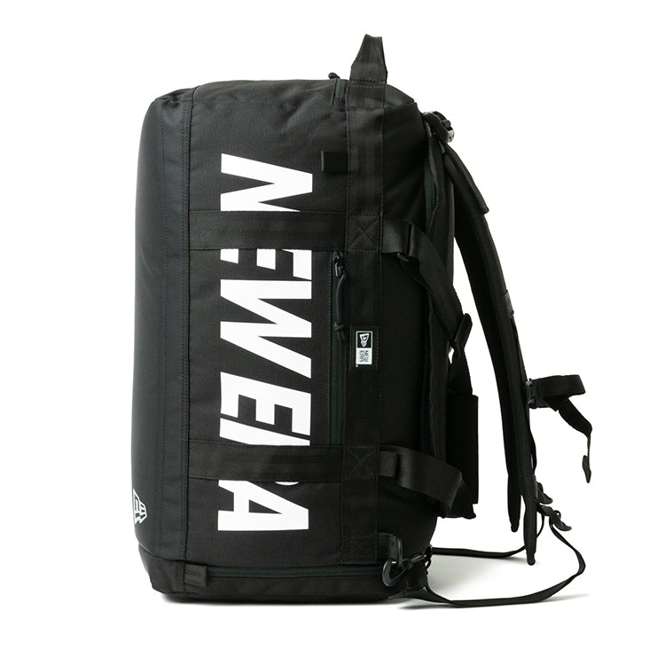 New Era Wordmark Black White Club Duffle Bag