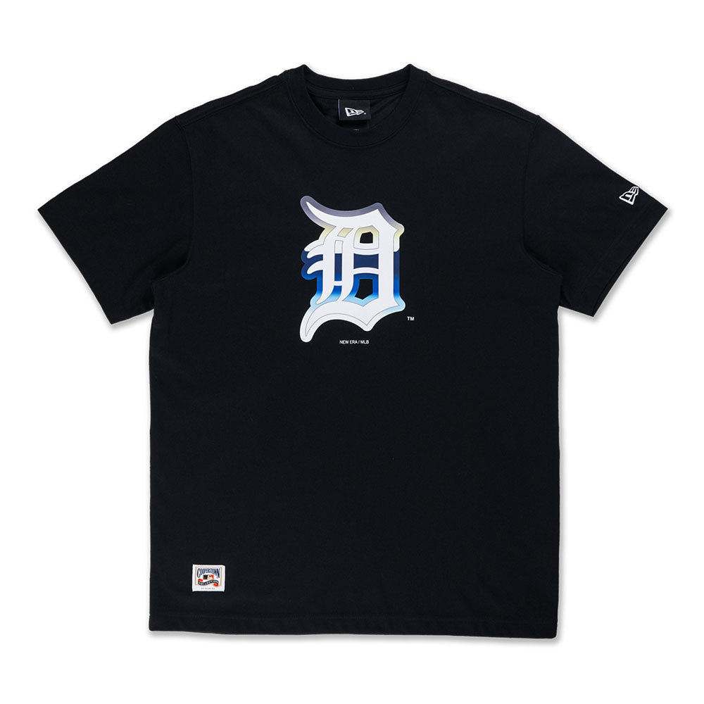 Detroit Tigers MLB Cooperstown 5950 Pack Raceway Black COOLERA Short Sleeve T-Shirt