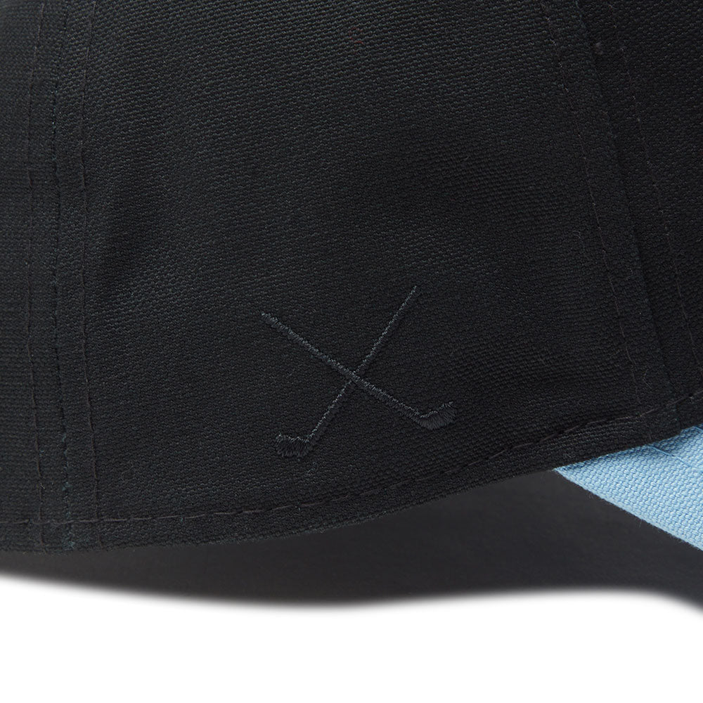 New Era Golf Wordmark Duck Canvas Black 9FORTY A-Frame Snapback Cap