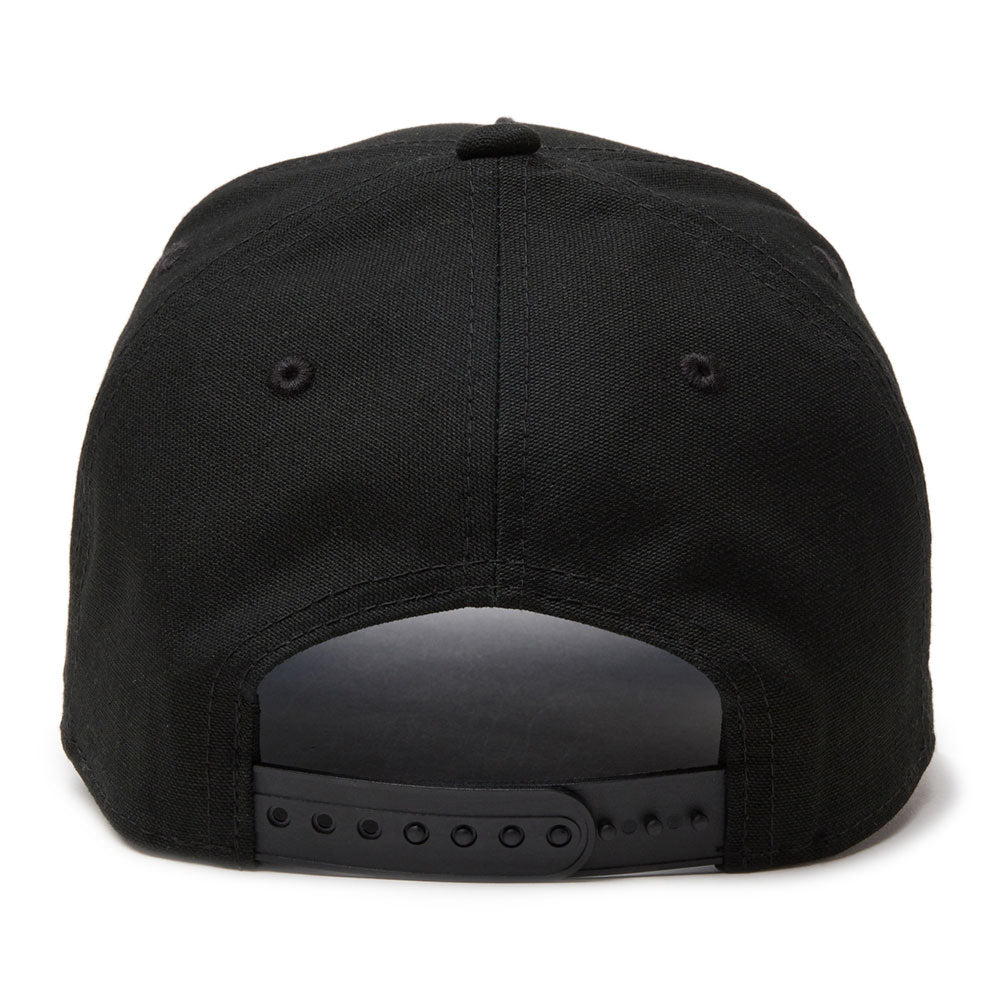 New Era Golf Wordmark Duck Canvas Black 9FORTY A-Frame Snapback Cap